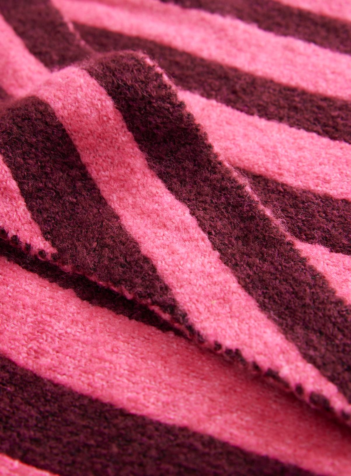 Pink & Burgundy Triangle Scarf One Size - Image 3